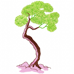 Trees Embroidery Design 4